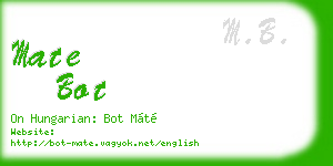 mate bot business card